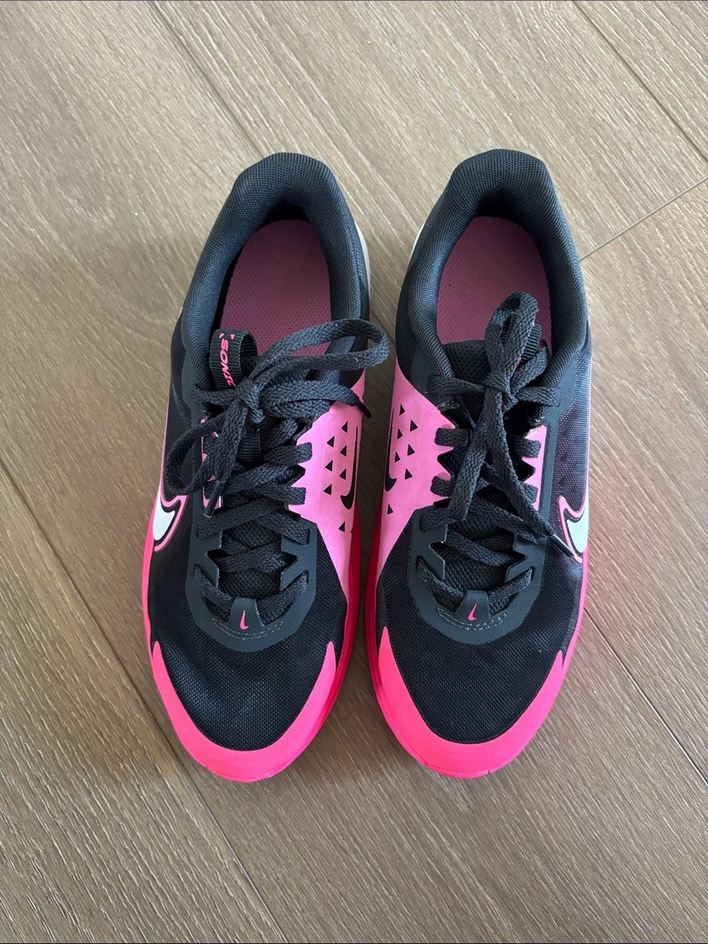Nike Kids Black & Hot Pink Athletic Sneakers